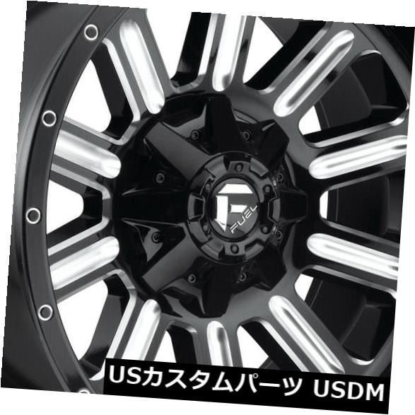 ホイール 4本セット 4-新しい20インチ燃料ハードラインD620ホイール20x12 6x135 / 6x5.5 -45ブラックミルドリム の通販は 241,758円