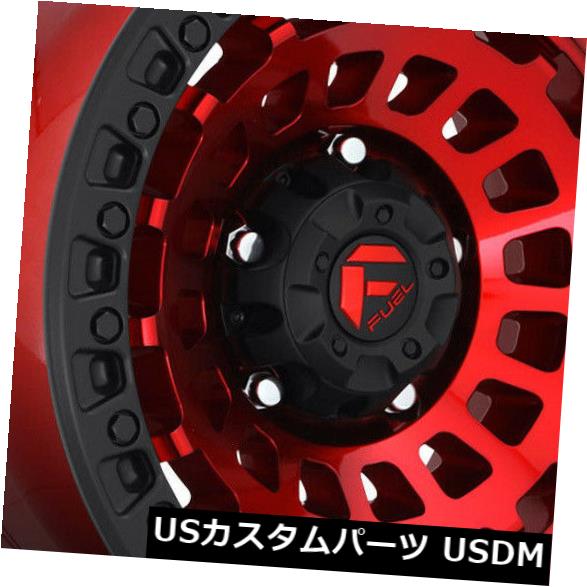 ホイール 4本セット 4-新しい20 "Fuel Zephyr D632 Wheels 20x9 5x150 20 Red Rims  4- 517,440円