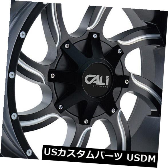 ホイール 4本セット 4-新しい22 "カリオフロードツイストホイール22x12 8x6.5 / 8x170 -44サテンブラックミルド  の通販は 239,976円