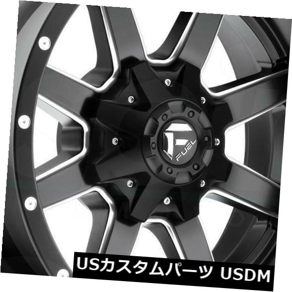 ホイール 4本セット 4-新しい22 "Fuel Maverick D538 Wheels 22x10 8x180 10 Black Milの通販は