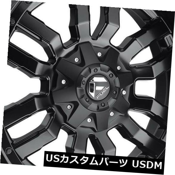 ホイール 4本セット 4-新しい22 "燃料スレッジD596ホイール22x9.5 8x6.5 / 8x165.1 20マットブラックリム  の通販は