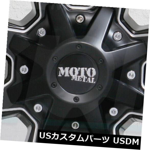 ホイール 4本セット 4-New 20 "Moto Metal MO970ホイール20x9 6x135 / 6x5.5 0ブラックミルドリムの通販は