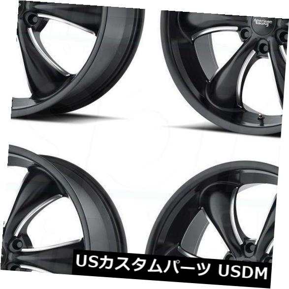 ホイール 4本セット 4-New 22 "American Racing AR914 Tt60トラックホイール22x9 6x135 30ブラの通販は