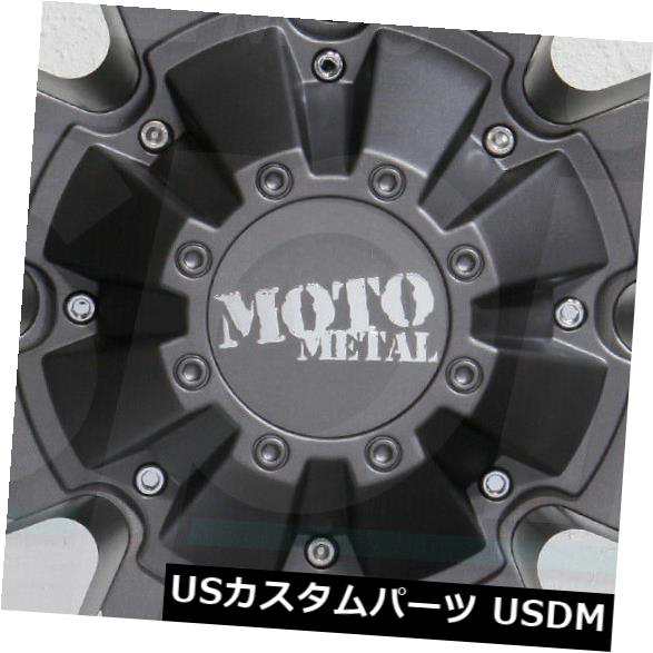ホイール 4本セット 4-新しい22 "Moto Metal MO962ホイール22x10 8x180 -18ガンメタルリム 4-New の通販は