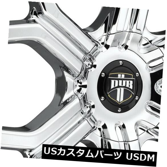 ホイール 4本セット 4-新しい24 "DUB Royalty S207ホイール24x9.5 6x135 / 6x5.5 30クロームリム の通販は