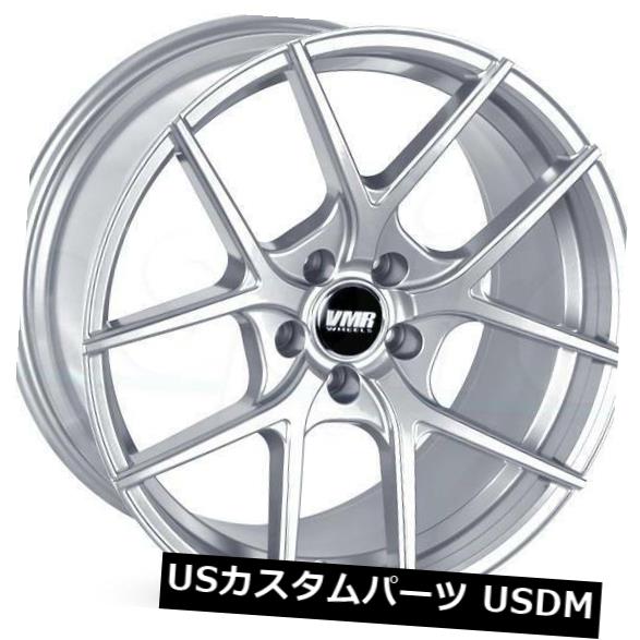 ホイール 4本セット 4-新しい19インチVMR V803ホイール19x8.5 5x114.3 45ハイパーシルバーリム  4-New 19の通販は