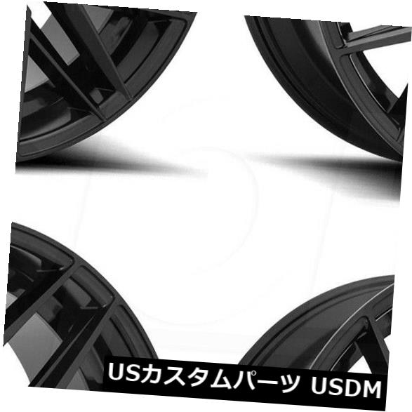 ホイール 4本セット 4-新しい22 "Niche Gamma M224ホイール22x9 5x112 38ブラックリム  4-New 22"