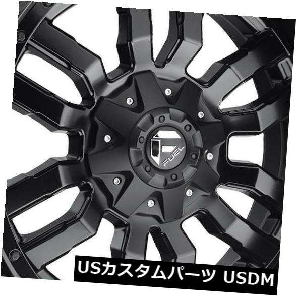 ホイール 4本セット 4-新しい22 "燃料スレッジD596ホイール22x10 8x170 10マットブラックリム  4-New 22" Fの通販は 543,840円