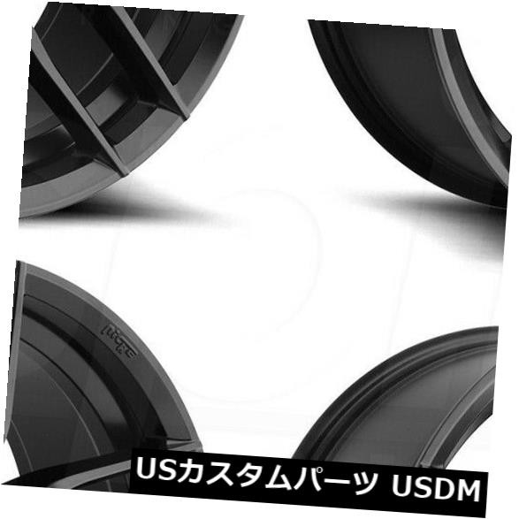 ホイール 4本セット 4-新しい22 "Niche Vosso M203ホイール22x9 5x112 38マットブラックリム  4-New