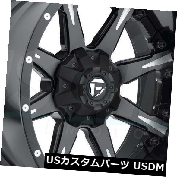 ホイール 4本セット 4-New 20 "Fuel Nutz D251 Wheels 20x12 8x170 -44 Black Milleの通販は