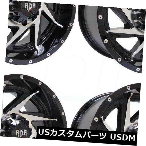 ホイール 4本セット 4-新しい20インチRDR RD13ホイール20x12 5x5 / 5x127 -44ブラックマシンリム  4-Newの通販は