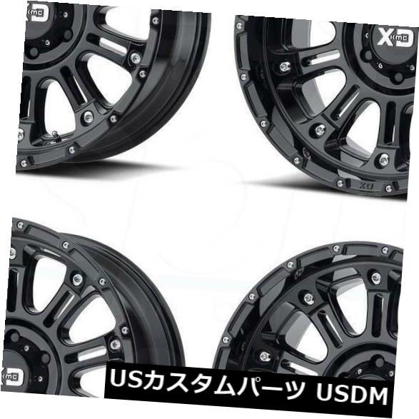 ホイール 4本セット 4-New 20 "XD XD829 Hoss Wheels 20x12 8x180 -44グロスブラックリム  4-の通販は