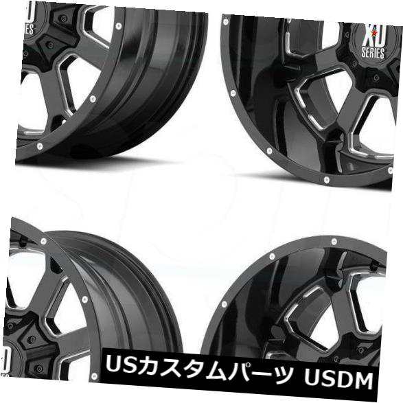 ホイール 4本セット 4-新しい20インチXD XD825バック25ホイール20x9 6x135 / 6x5.5 0ブラックミルドリム  4の通販は 246,840円