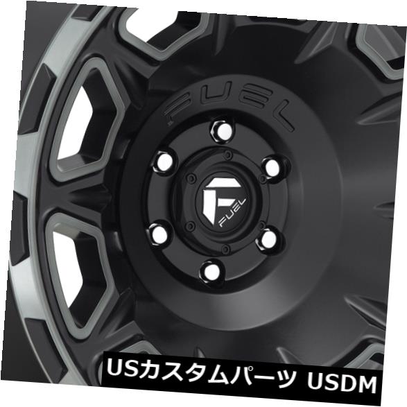 ホイール 4本セット 17x9 Fuel Vengeance D686 5x5 / 5x127 -12マットブラックDDTホイールリムセットの通販は 203,940円