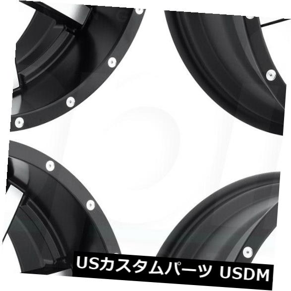 ホイール 4本セット 17x9 Fuel Maverick D537 6x135 / 6x5.5 -12ブラックマシニングホイールリムセットの通販は 203,940円