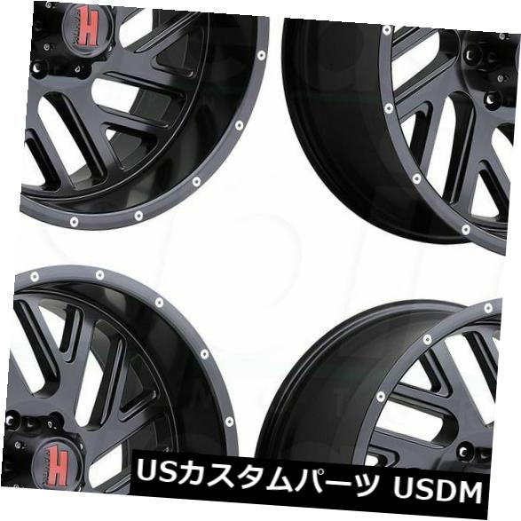 ホイール 4本セット 20x9 Havok H110 6x5.5 / 6x139.7 12マットブラックホイールリムセット（4）  20x9の通販は