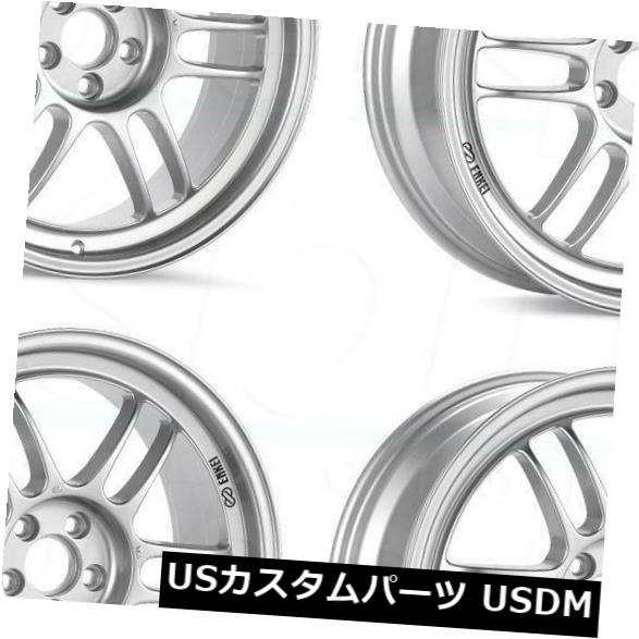 ホイール 4本セット 17x8 Enkei RPF1 5x100 45シルバーペイントホイールリムセット（4）  17x8 Enkei RPの通販は