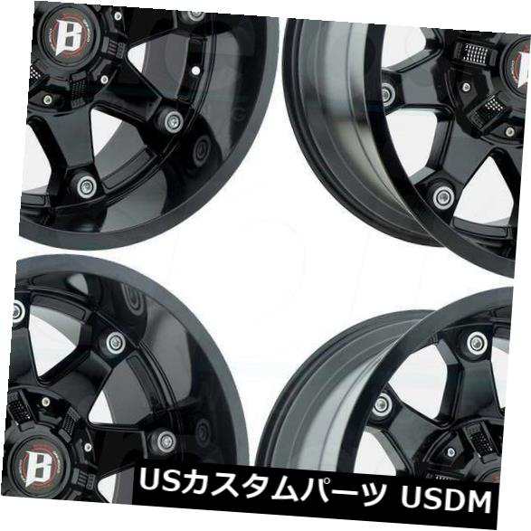 ホイール 4本セット 22x12弾道581獣6x135 / 6x5.5 -44ブラックホイールリムセット（4）  22x12 Ballistの通販は