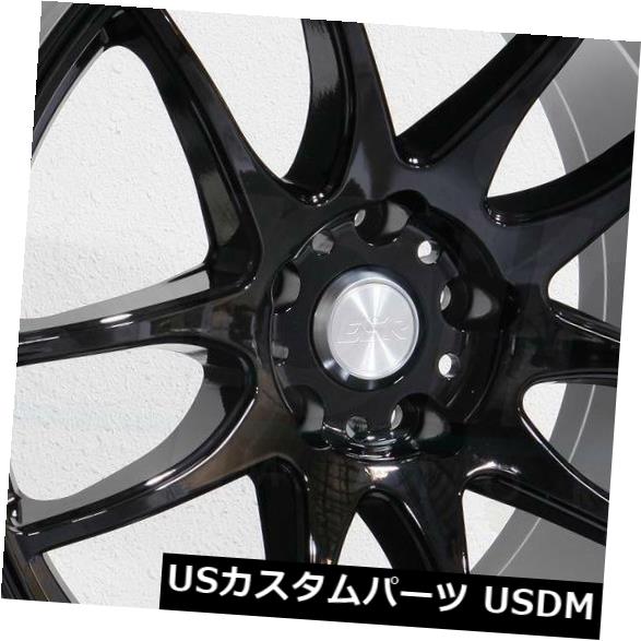 ホイール 4本セット 19x8.5 / 19x9.5 ESR SR08 SR8 5x112 30/15グロスブラックホイールリムセット（4）