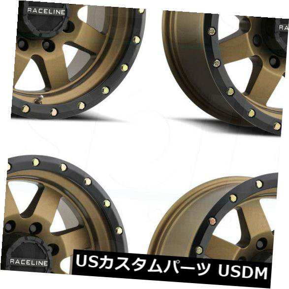 ホイール 4本セット 18x9 Raceline 935BZ Defender 8x170 -12ブロンズホイールリムセット（4）  18xの通販は