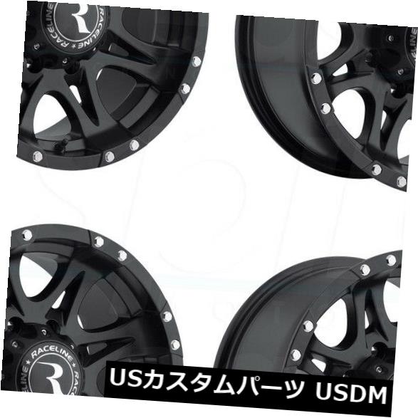 ホイール 4本セット 20x9 Raceline 981 Raptor 8x6.5 / 8x165.1 0ブラックホイールリムセット（4） の通販は 200,640円