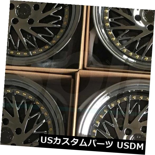 ホイール 4本セット 4-Directional 18x9.5 Aodhan DS03 DS3 5x112 15ブラックバキュームホイールリの通販は 198,660円