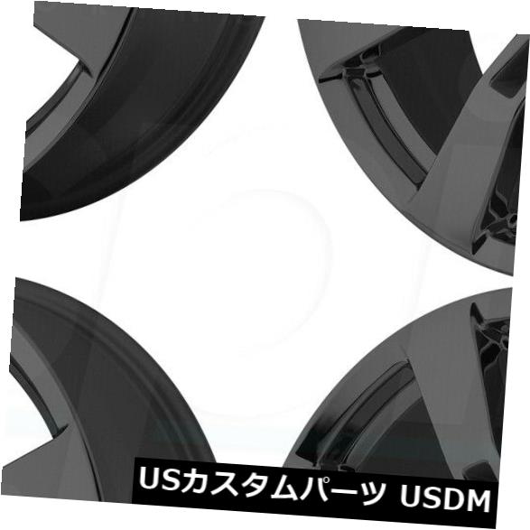 ホイール 4本セット 20x8.5 PR144フィットエスカレード6x5.5 / 6x139.7 31グロスブラックホイールセット（4）  の通販は