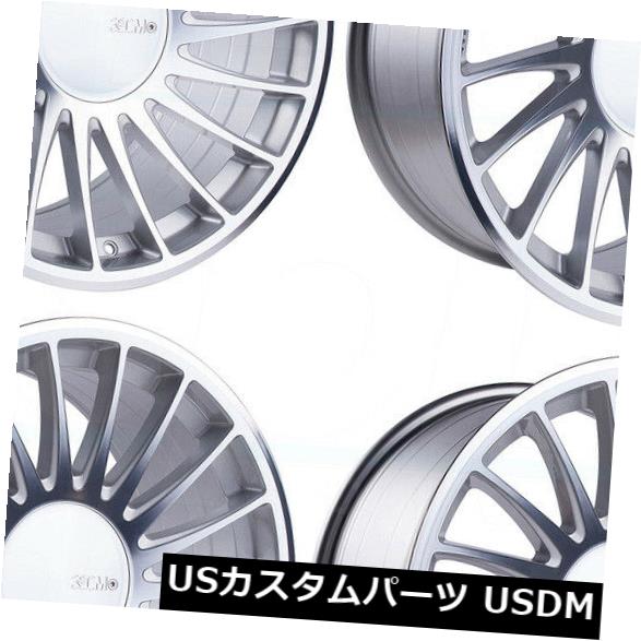 ホイール 4本セット 18x8.5 3SDM 0.04 5x120 35シルバーホイールリムセット（4）  18x8.5 3SDM 0.04の通販は