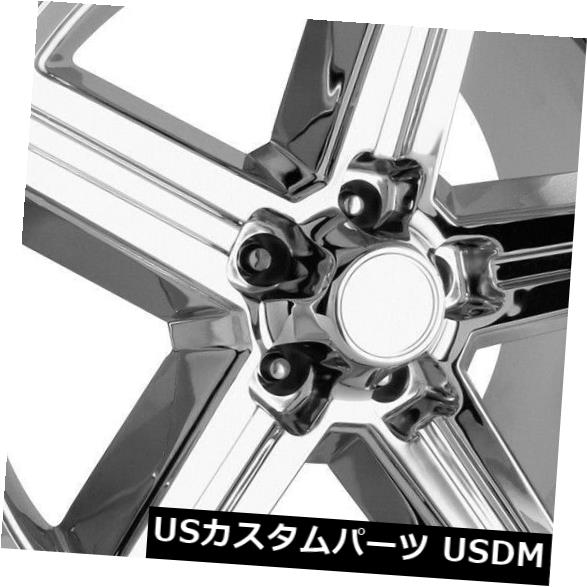 ホイール 4本セット 20x8.5 Strada Replica R148 Iroc Replica 5x114.3 35 Chrome Wの通販は