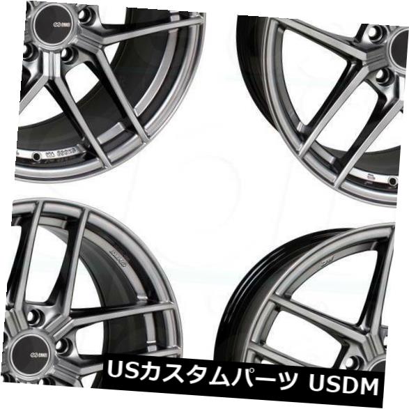 ホイール 4本セット 18x8 Enkei TY5 5x114.3 50ハイパーシルバーホイールリムセット（4）  18x8 Enkei Tの通販は