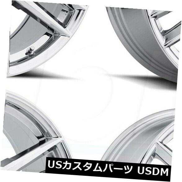 ホイール 4本セット 18x8 Raceline 158C Impulse 6x120 / 6x132 35クロームホイールリムセット（4）の通販は