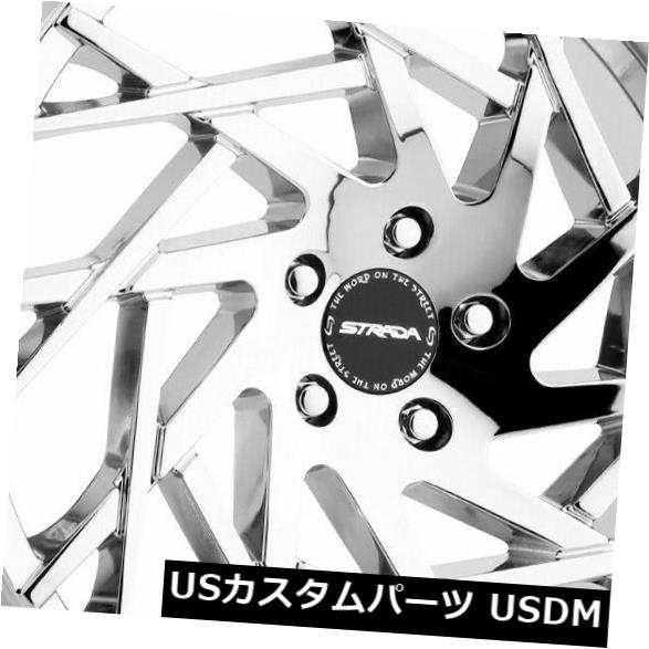 ホイール 4本セット 20x8.5 Strada S64 Nido 5x115 15クロームホイールリムセット（4）  20x8.5 Strの通販は