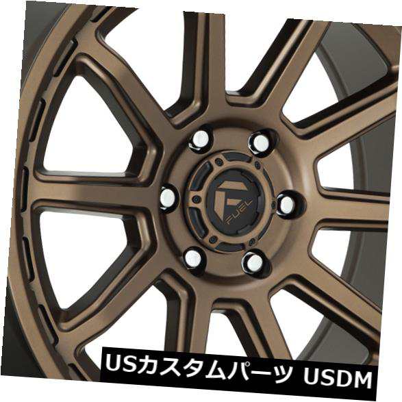 ホイール 4本セット 17x9燃料トルクD690 6x5.5 / 6x139.7 -12ブロンズホイールリムセット（4）  17x9 Fueの通販は