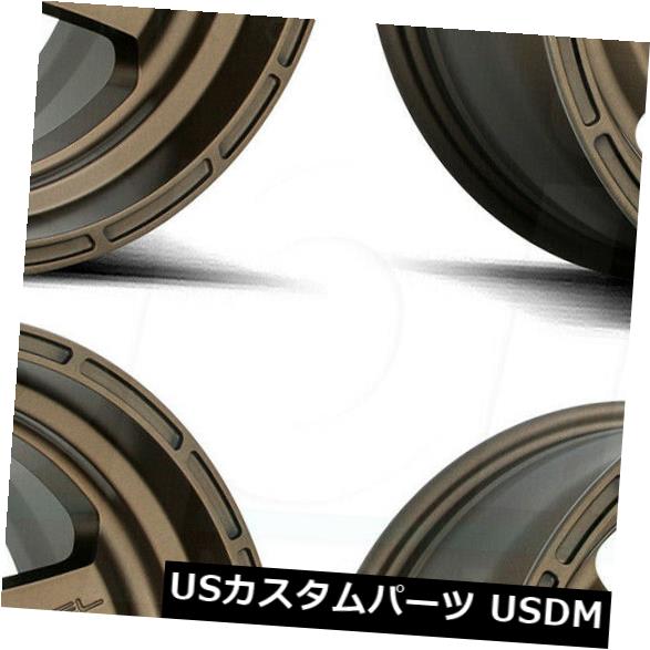 ホイール 4本セット 17x9フューエルショックD666 6x135 1ブロンズホイールリムセット（4）  17x9 Fuel Shok Dの通販は