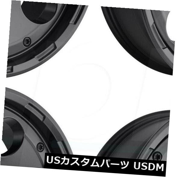 ホイール 4本セット 17x9燃料Enduro D608 6x135 -12マットブラックホイールリムセット（4）  17x9 Fuel Eの通販は