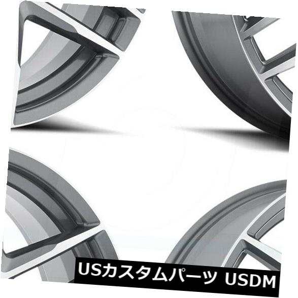 ホイール 4本セット 22x9 MKW A613 5x115 / 5x120 18グレーマシンフェイスホイールリムセット（4）  22x9 の通販は 196,020円