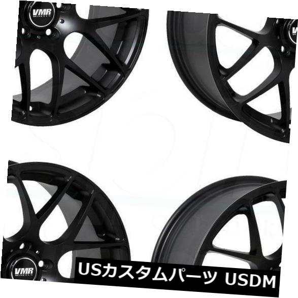 ホイール 4本セット 18x8.5 VMR V710 5x114.3 45マットブラックホイールリムセット（4）  18x8.5 VMR Vの通販は