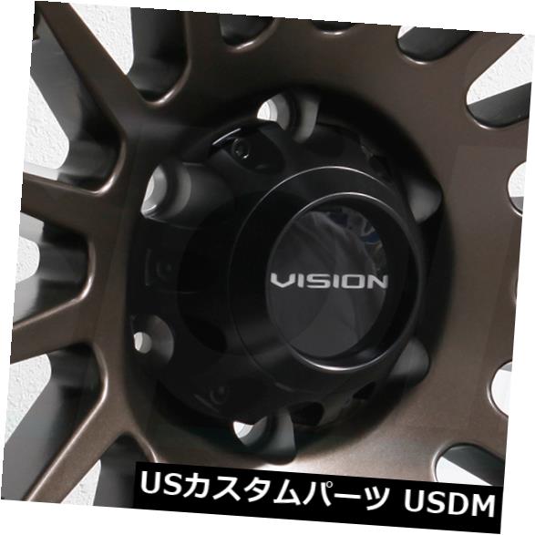 ホイール 4本セット 18x9 Vision 417クリープ8x170 -12サテンブロンズホイールリムセット（4）  18x9 Visioの通販は