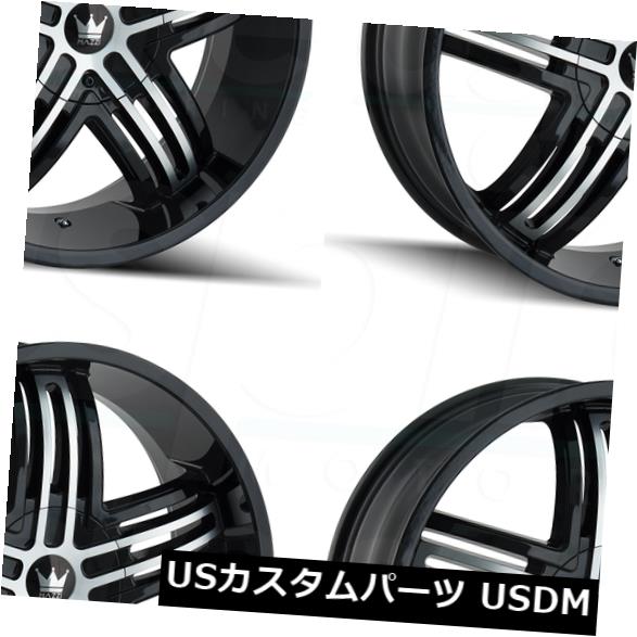 ホイール 4本セット 20x8.5 Mazzi Entice 6x135 / 6x5.5 30グロスブラック加工ホイールリムセット（4）  の通販は