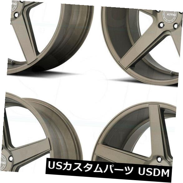 ホイール 4本セット 20x8.5 KMC KM685地区5x114.3 / 5x4.5 35マットブロンズホイールリムセット（4）  20の通販は 195,360円