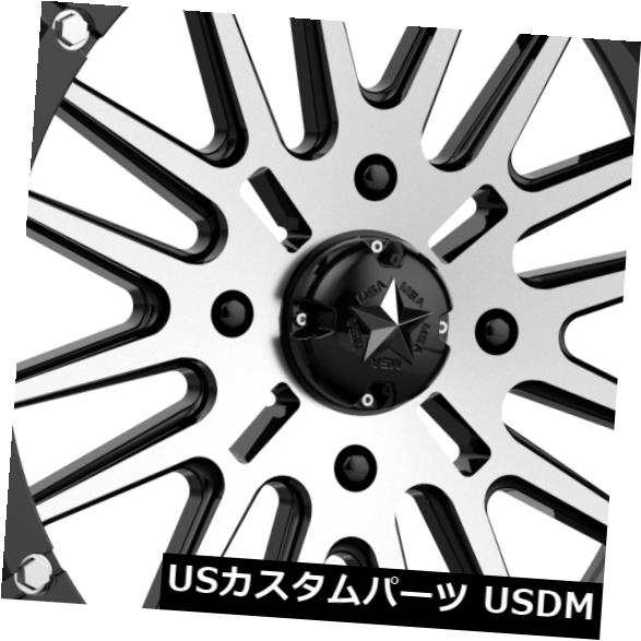 ホイール 4本セット 14x7 MSAオフロードM37ブルートビードロック4x137 10ブラックマシニングホイールリムセット（4）  14の通販は 390,720円