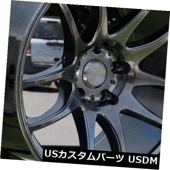 ホイール 4本セット 18x9.5 / 18x10.5 ESR SR08 SR8 5x112 15/22ハイパーブラックホイールリムセット（の通販は