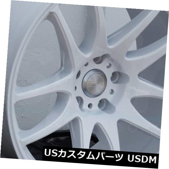 ホイール 4本セット 18x9.5 / 18x10.5 ESR SR08 SR8 5x112 22/22ホワイトホイールリムセット（4）  の通販は