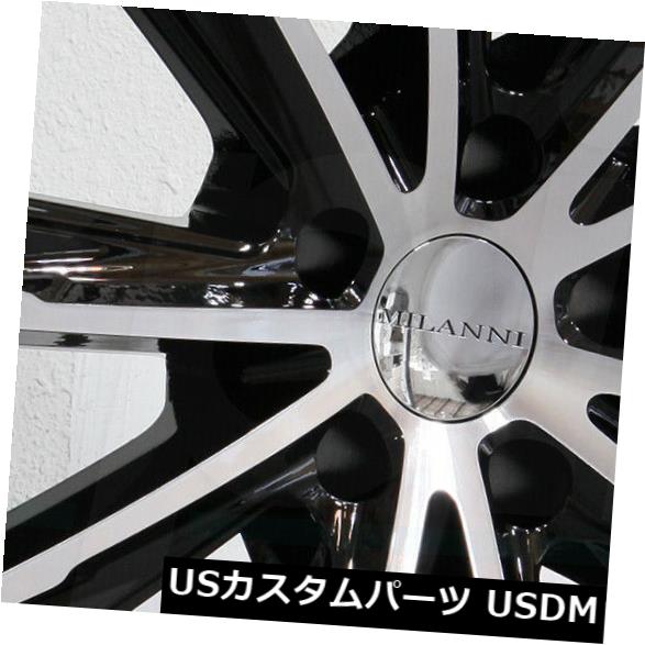 ホイール 4本セット 20x10.5 Milanni 471 Splinter 5x120 38ブラックマシニングホイールリムセット（4） の通販は