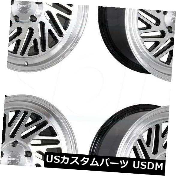 ホイール 4本セット 18x8.5 / 18x9.5 Regen5 R30 5x100 36/38マシンブラックホイールリムセット（4）  の通販は