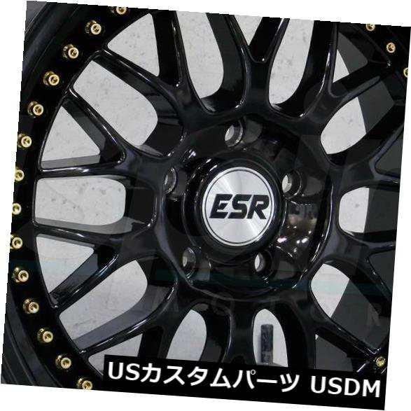 ホイール 4本セット 19x8.5 ESR SR01 SR1 5x114.3 30グロスブラックホイールリムセット（4）  19x8.5 Eの通販は