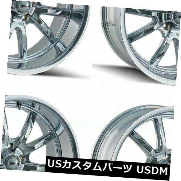 ホイール 4本セット 18x8 Ridler 650 5x5 / 5x127 0クロームホイールリムセット（4）  18x8 Ridler の通販は