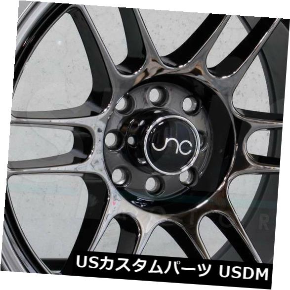 ホイール 4本セット 18x9.5 / 18x10.5 JNC 021 JNC021 5x114.3 20/25ブラッククロームホイール新しの通販は