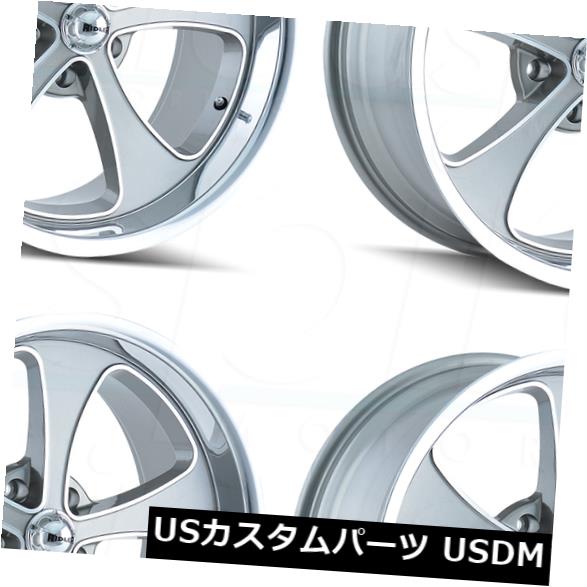 ホイール 4本セット 20x8.5 Ridler 645 5x5 / 5x127 0 Gunmetal Wheels Rims Set（4）の通販はホイール