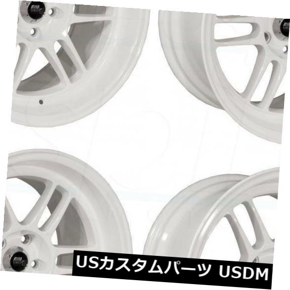 ホイール 4本セット 18x9.5 MST鈴鹿5x120 12ホワイトホイールリムセット（4）  18x9.5 MST Suzuka 5x1の通販は